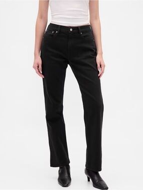 GAP Black Women's Straight-Leg Jeans